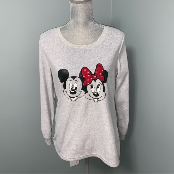 Disney Tops - DISNEY Mickey and Minnie Mouse long sleeve shirt women’s size small
